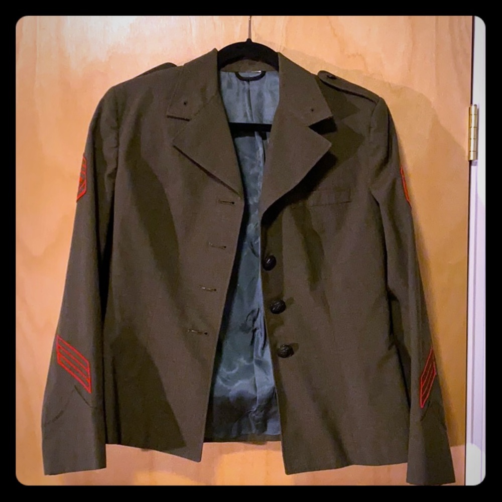 Vintage Authentic Marine Military Jacket- Sz. S/M